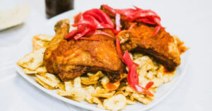 Honduras's Rich Flavors - pollo con tajadas pic by Honduras Breeze Restaurant July 2018 on Yelp
